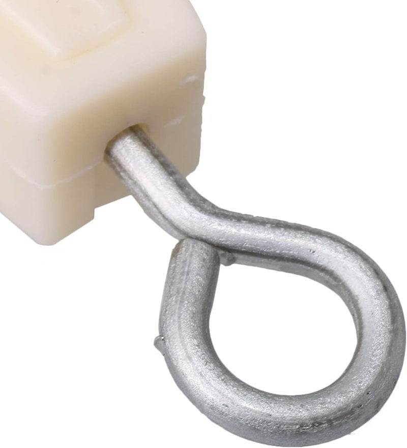 RDEXP White Lightweight Plastic 8mm Single Sheave Lift Pulley for Chicken Poultry Farms Pack of 10 - Image 5